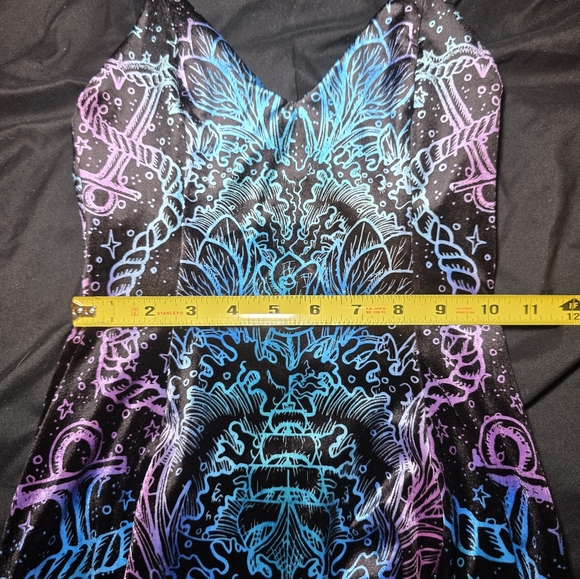 NWT Kaleidoscope Mermaid Velvet Dress XS Extra Small - Picture 5 of 6